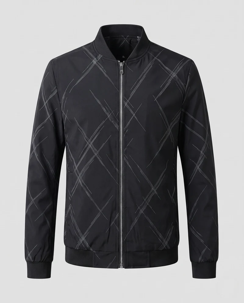 Herren Leichte Übergangsjacke mit Innenfutter Nord Taschen