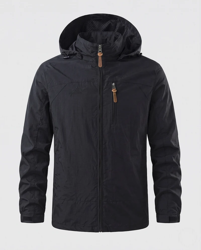 Herren Leichte, wasserabweisende Outdoor-Jacke Nord Taschen
