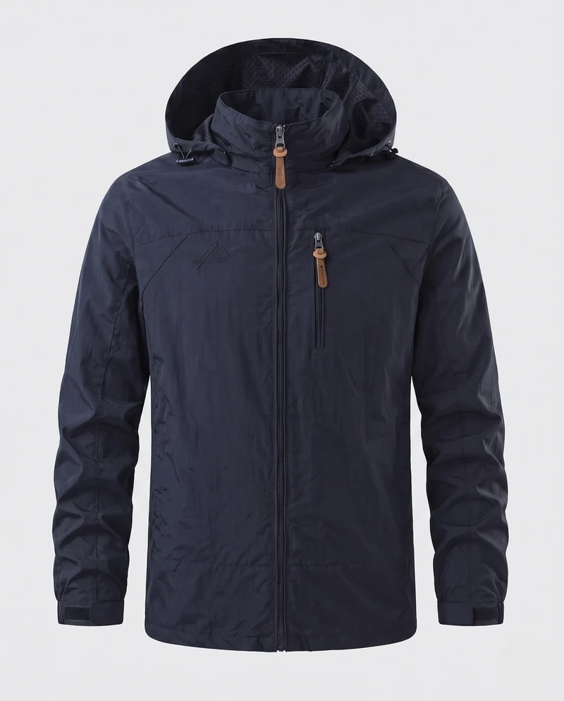 Herren Leichte, wasserabweisende Outdoor-Jacke Nord Taschen
