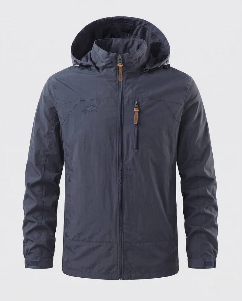Herren Leichte, wasserabweisende Outdoor-Jacke Nord Taschen