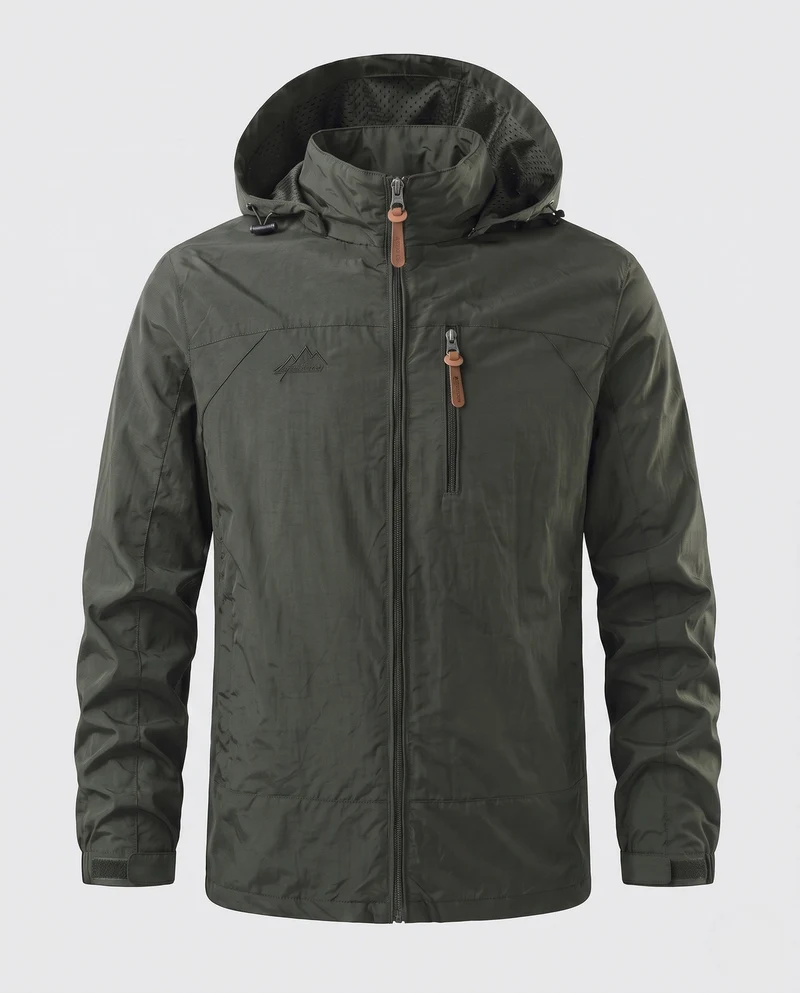 Herren Leichte, wasserabweisende Outdoor-Jacke Nord Taschen