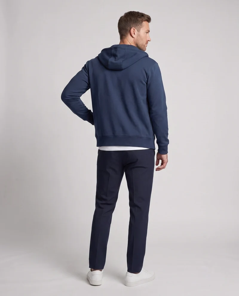 Herren Zip Hoodie in entspannter Oversize-Passform mit durchgehendem Reißverschluss und Reißverschlusstaschen Nord Taschen