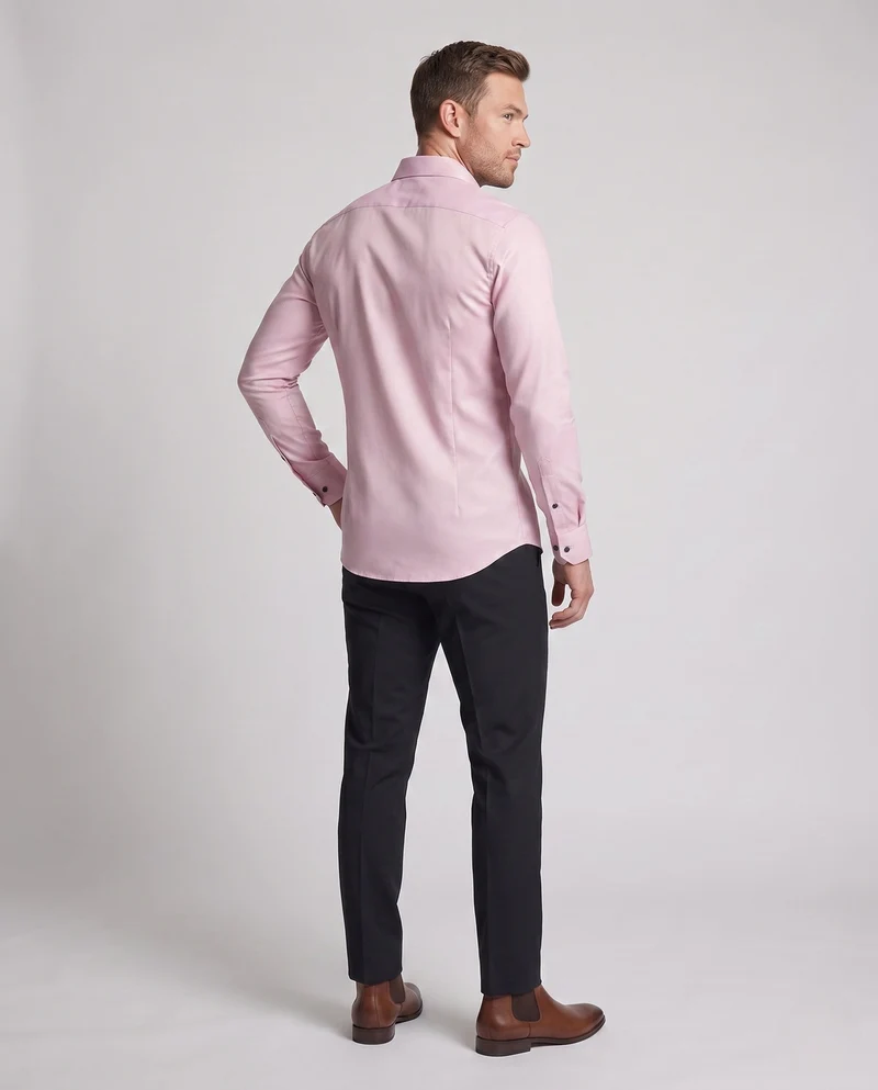 Hemd für Herren mit taillierter Passform, Cutaway-Kragen und elastischem Stretch Nord Taschen