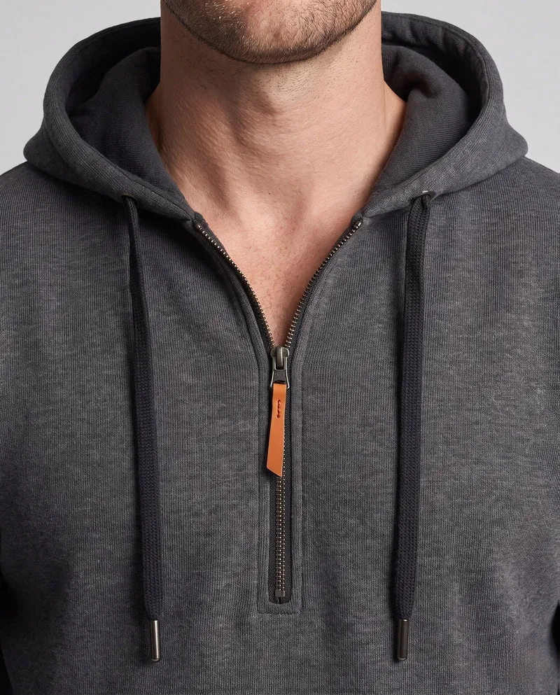 Herren Utility Hoodie mit Fleece-Futter, Halbzip und mehreren Reißverschlusstaschen Nord Taschen