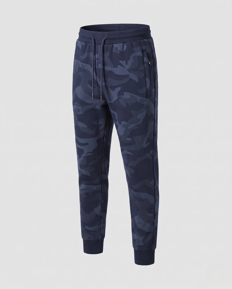 Herren Bequeme Camouflage Jogginghose Nord Taschen