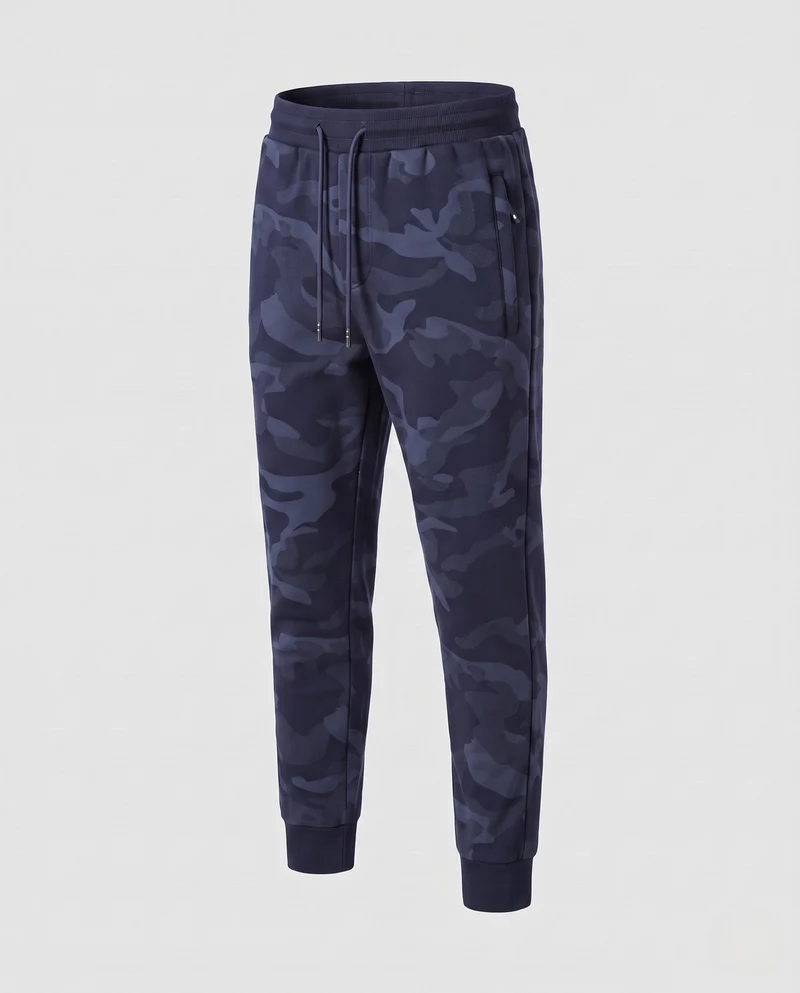 Herren Bequeme Camouflage Jogginghose Nord Taschen