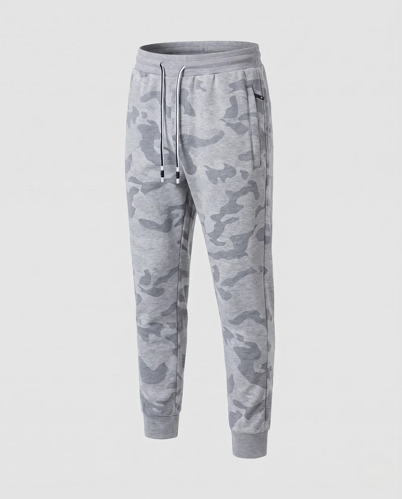 Herren Bequeme Camouflage Jogginghose Nord Taschen