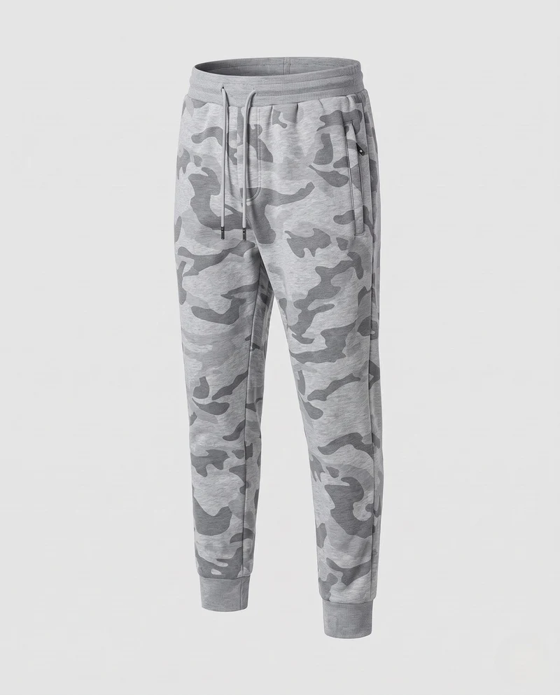 Herren Bequeme Camouflage Jogginghose Nord Taschen