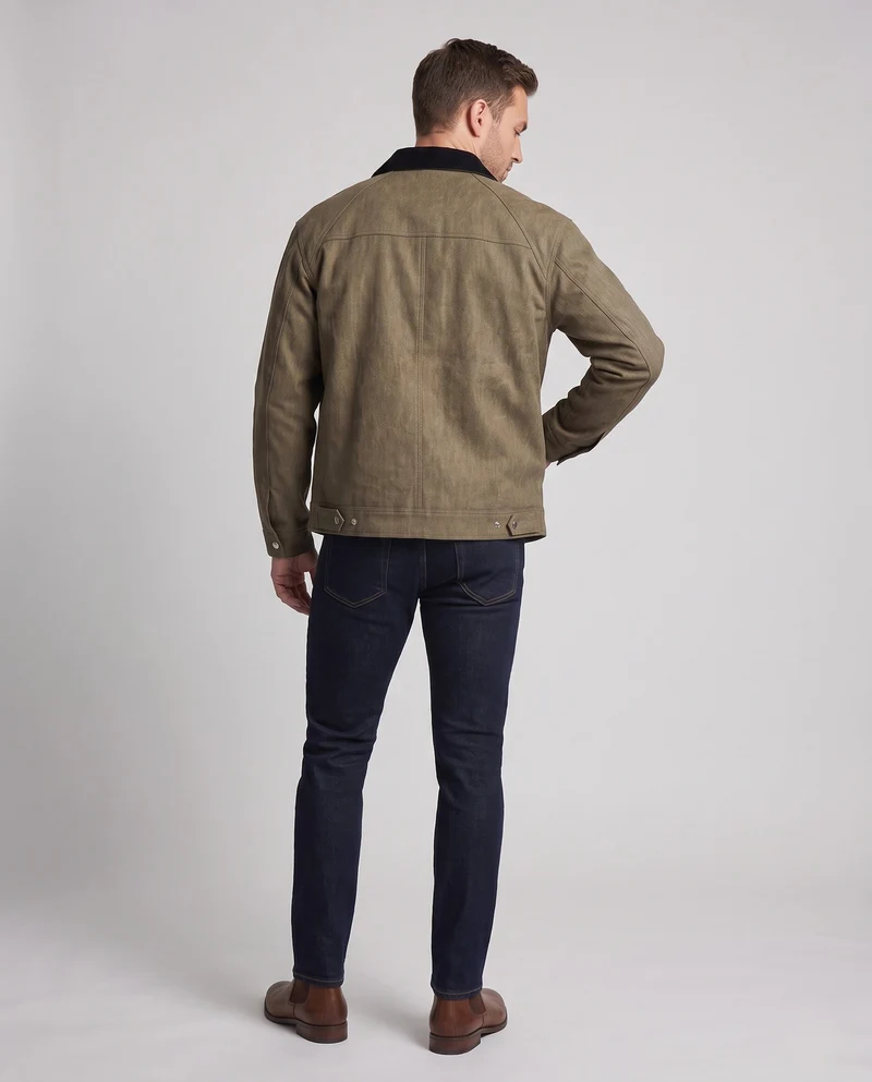 Herren Bequeme Jacke mit strukturiertem Finish Nord Taschen