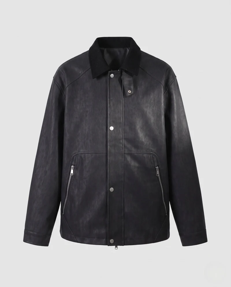 Herren Bequeme Jacke mit strukturiertem Finish Nord Taschen