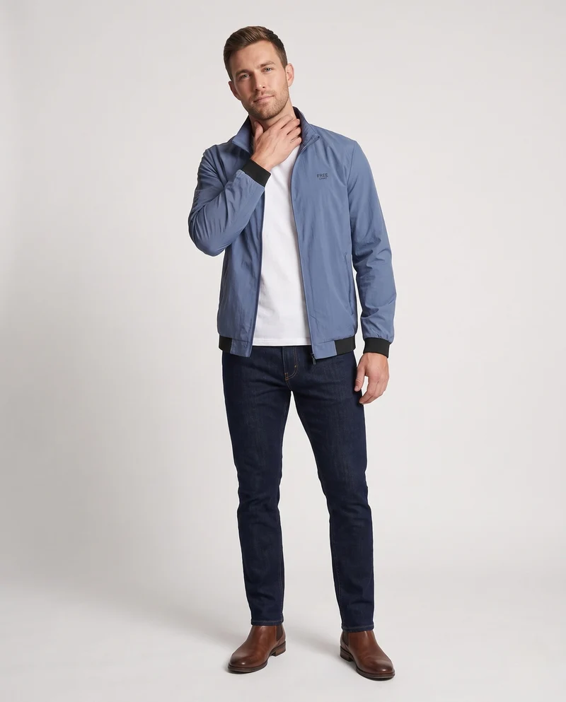Herren Leichte Windbreaker-Jacke mit Reißverschluss Nord Taschen