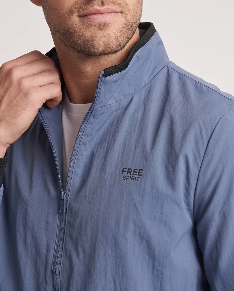 Herren Leichte Windbreaker-Jacke mit Reißverschluss Nord Taschen