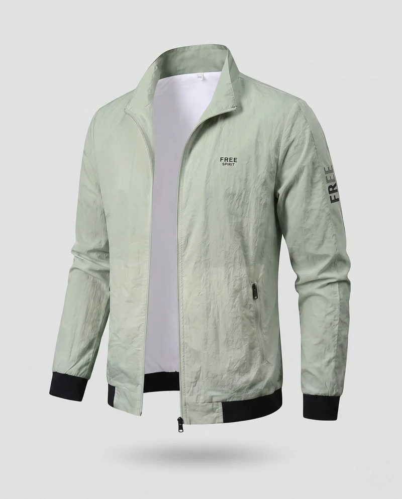 Herren Leichte Windbreaker-Jacke mit Reißverschluss Nord Taschen
