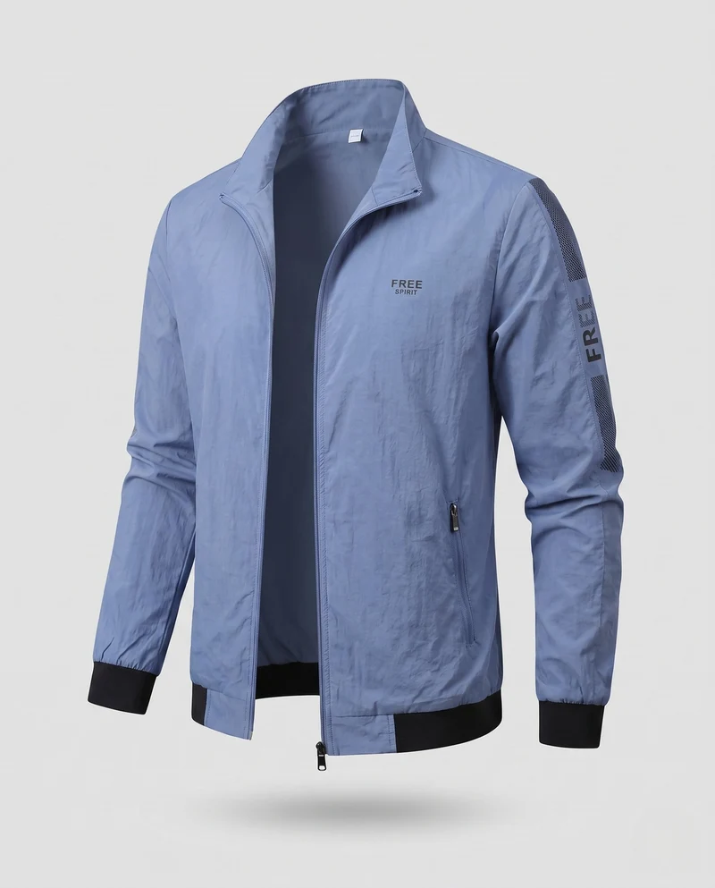 Herren Leichte Windbreaker-Jacke mit Reißverschluss Nord Taschen