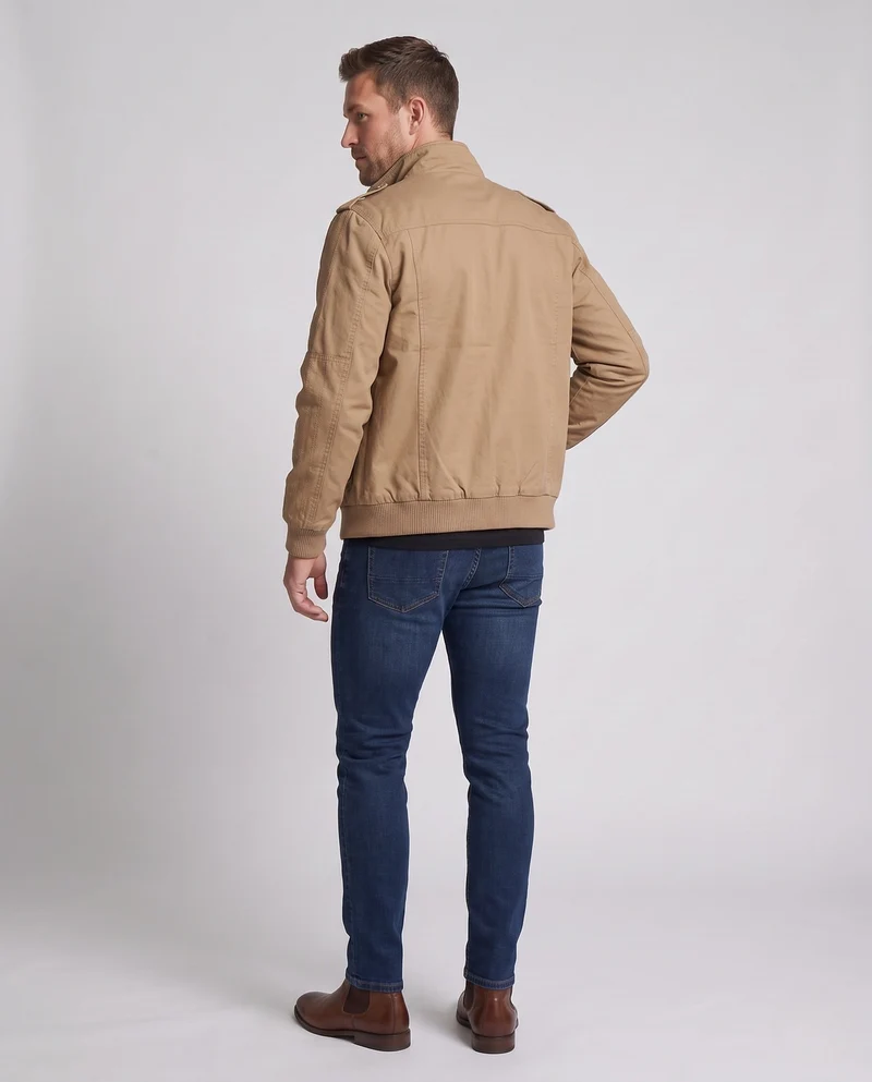 Herren Militärisch inspirierte Utility-Jacke Nord Taschen