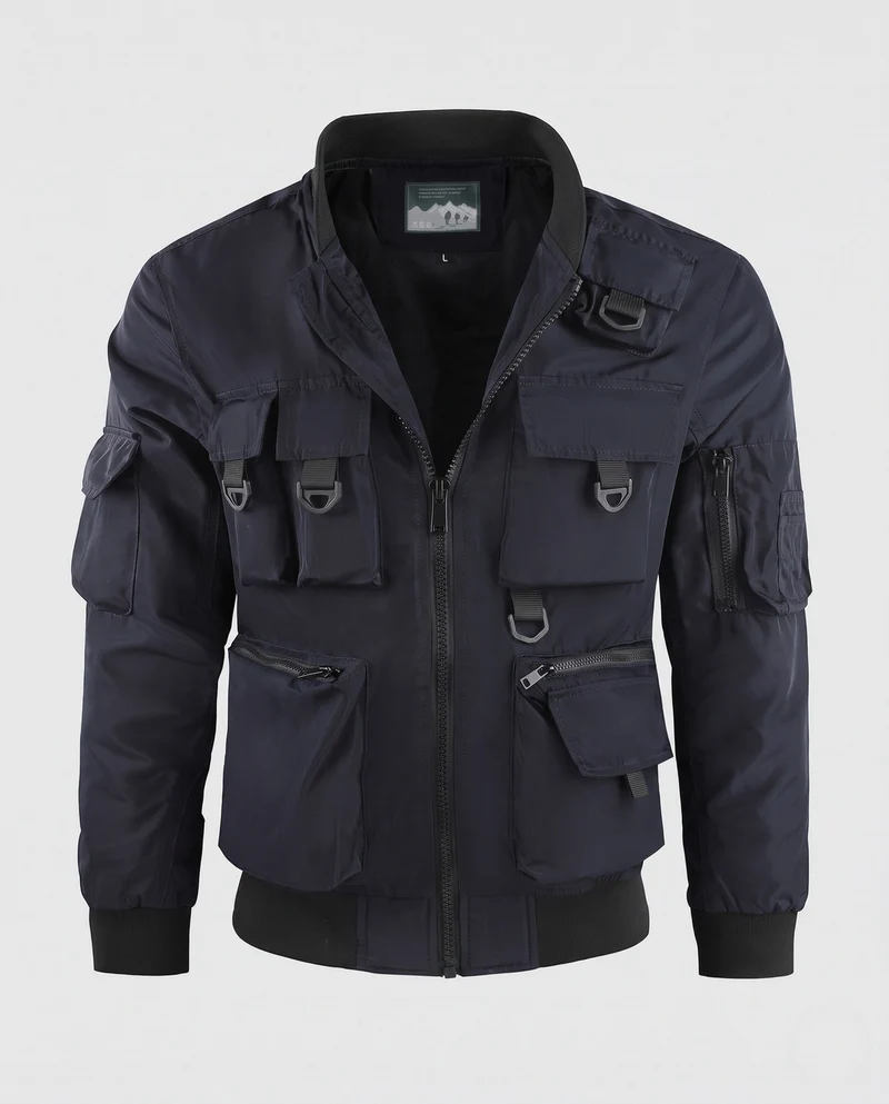 Herren Militärische Multifunktionsjacke Nord Taschen