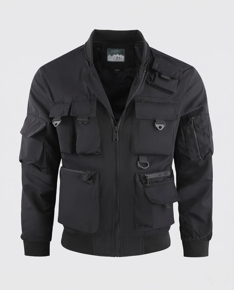 Herren Militärische Multifunktionsjacke Nord Taschen
