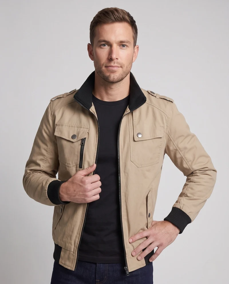 Herren modische Jacke Nord Taschen