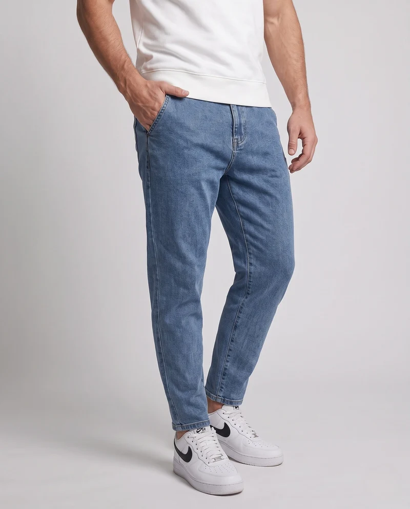 Herren Freizeit Denim Jogginghose Nord Taschen