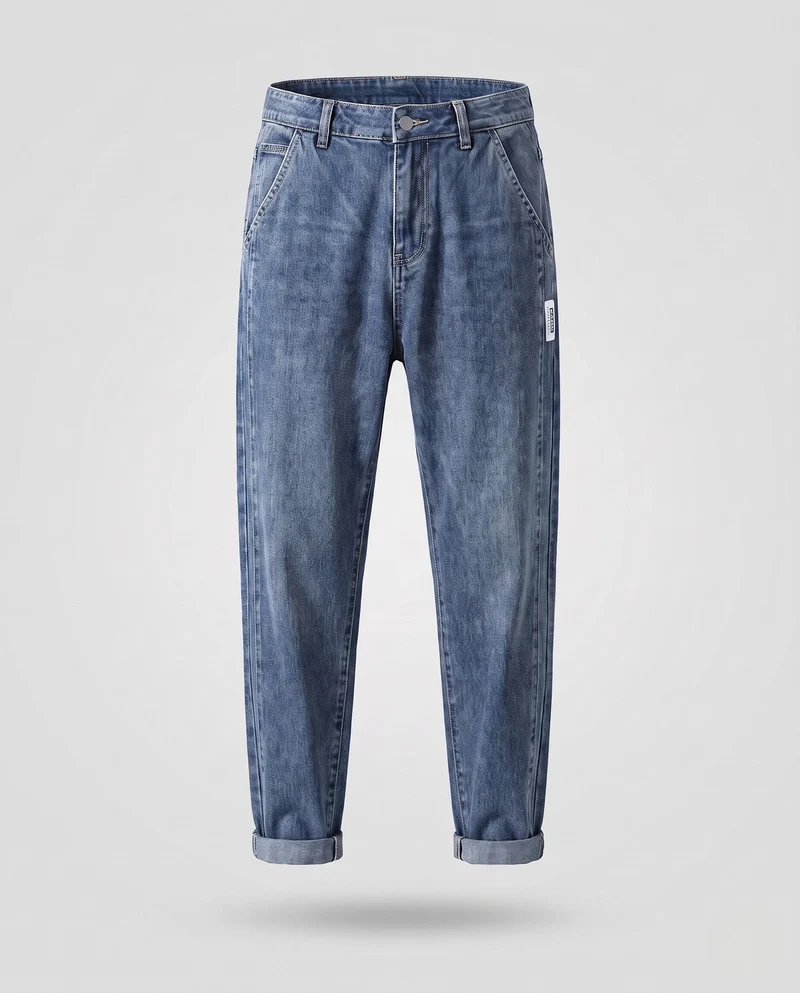 Herren Freizeit Denim Jogginghose Nord Taschen