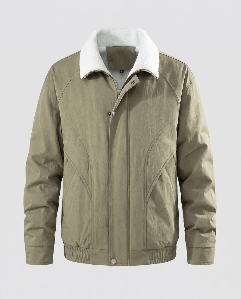 Herren Kunstleder Übergangsjacke Nord Taschen