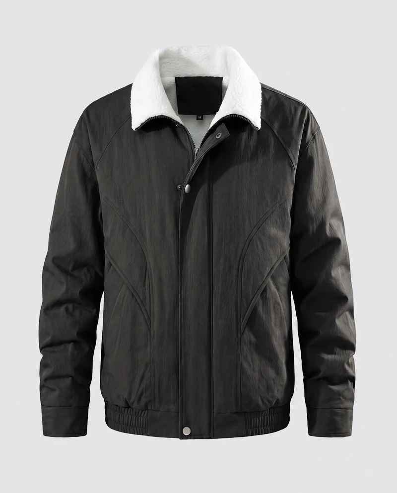 Herren Kunstleder Übergangsjacke Nord Taschen