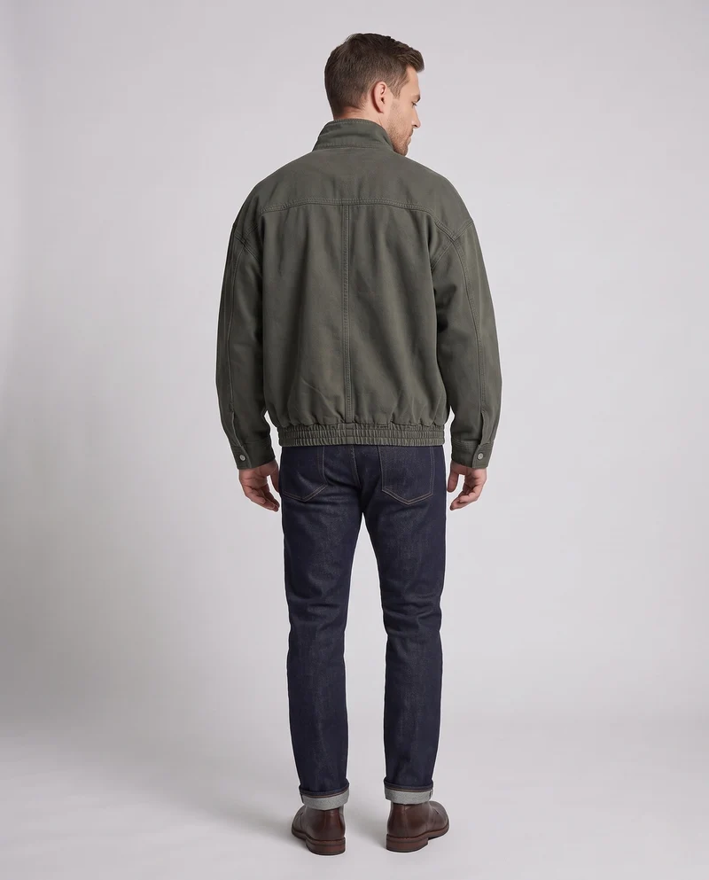 Herren Lässige Baumwolljacke Nord Taschen