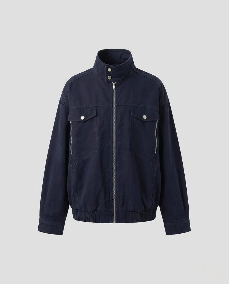 Herren Lässige Baumwolljacke Nord Taschen