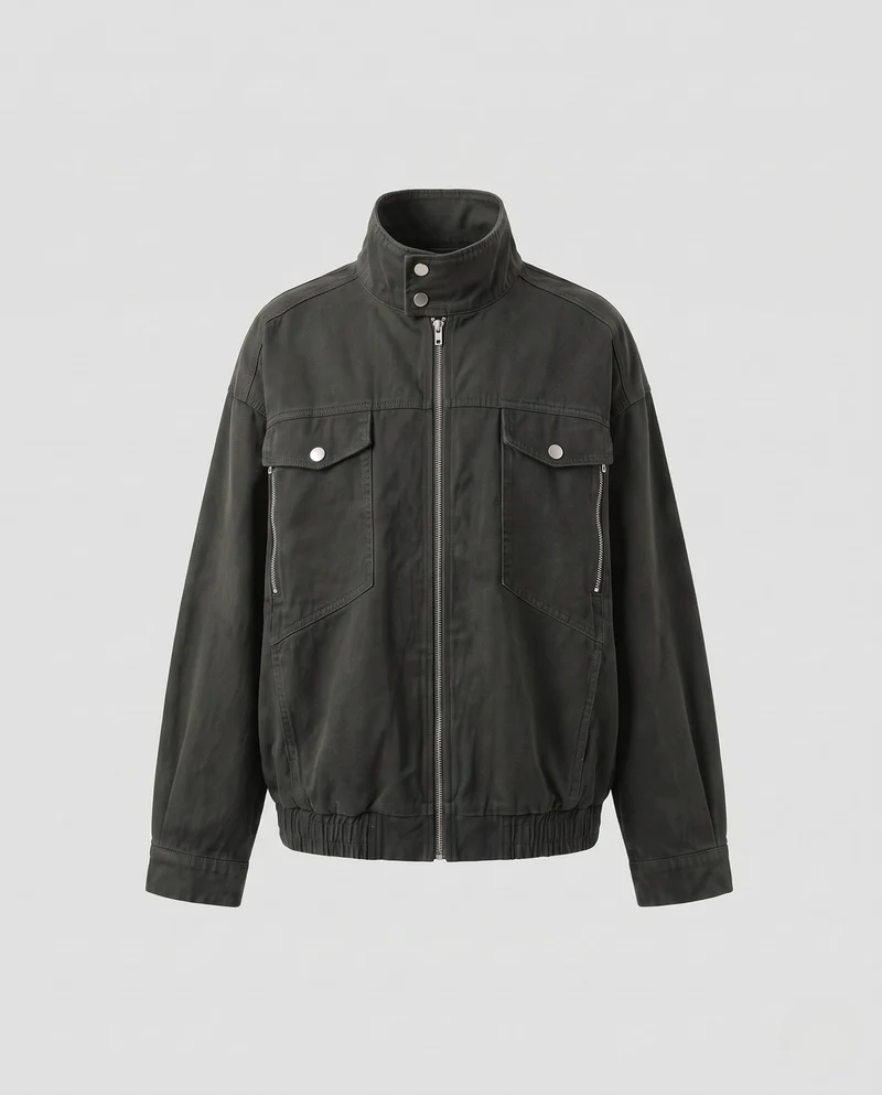 Herren Lässige Baumwolljacke Nord Taschen