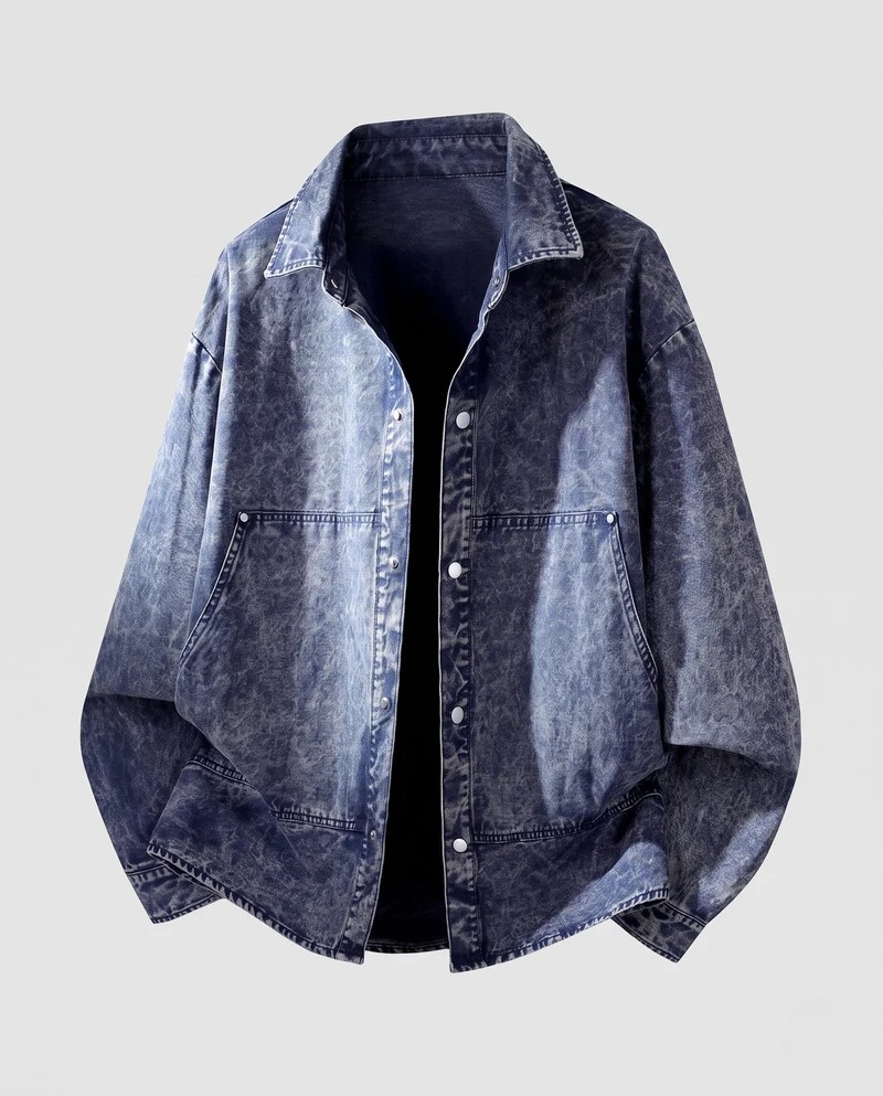Herren Lässige Jeansjacke Nord Taschen