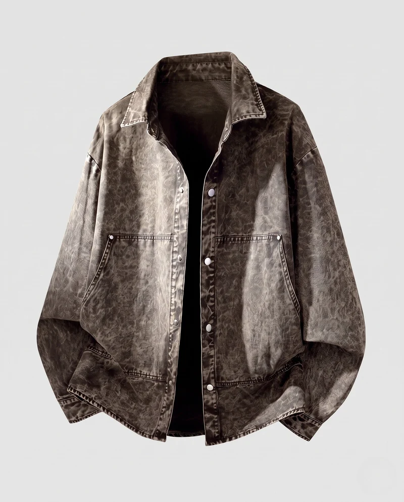 Herren Lässige Jeansjacke Nord Taschen