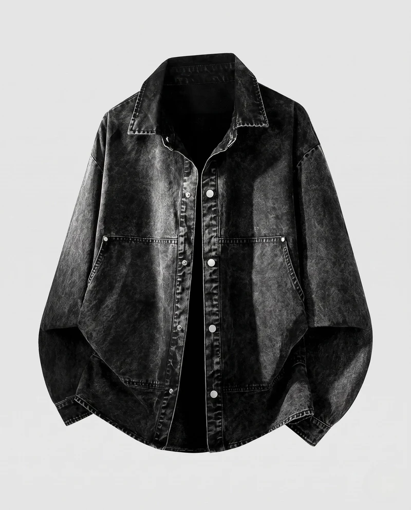 Herren Lässige Jeansjacke Nord Taschen