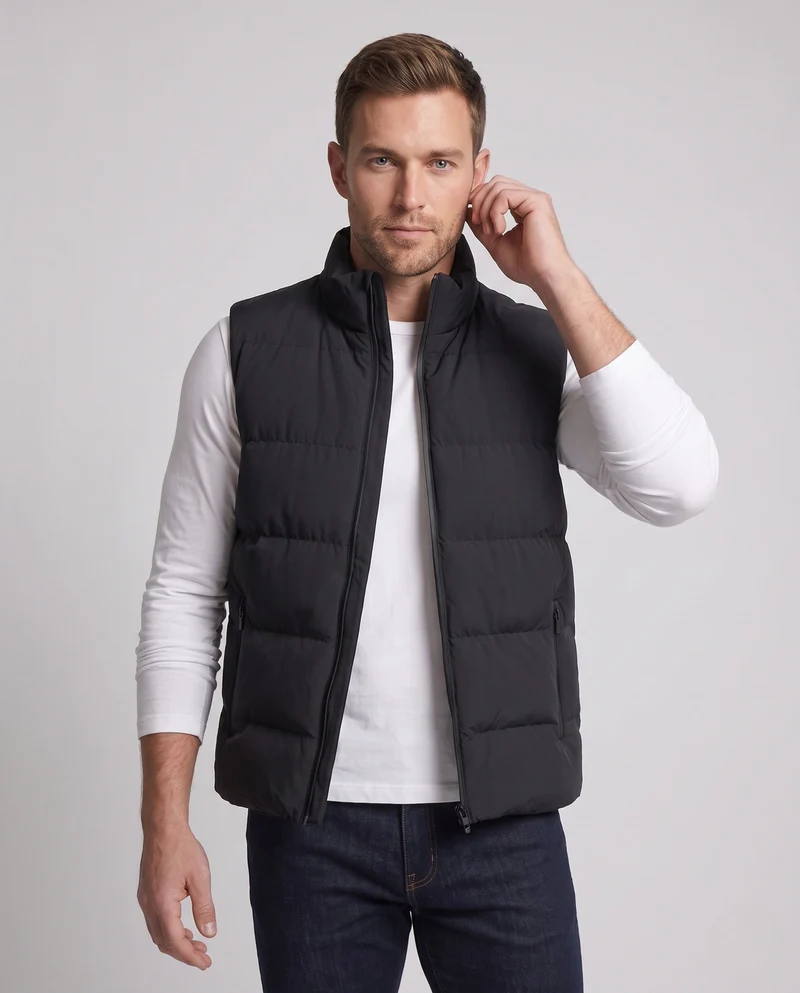 Herren Moderne Steppweste Nord Taschen