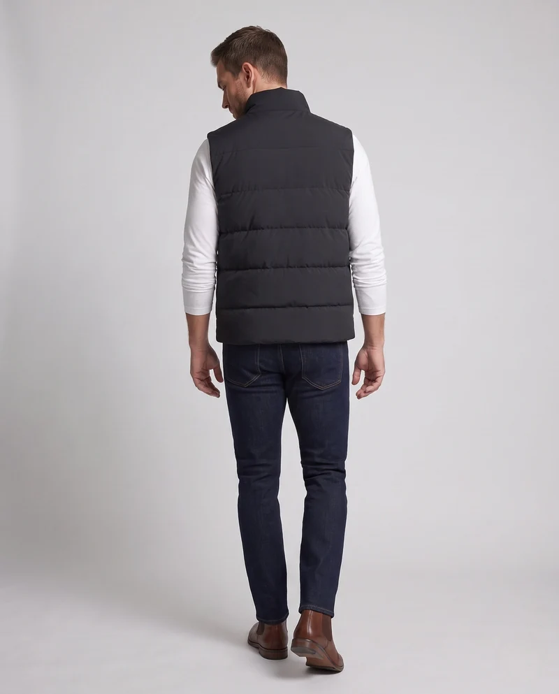 Herren Moderne Steppweste Nord Taschen