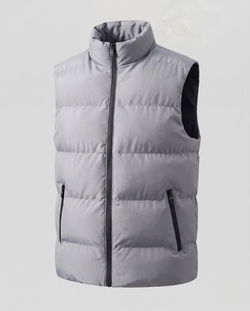 Herren Moderne Steppweste Nord Taschen