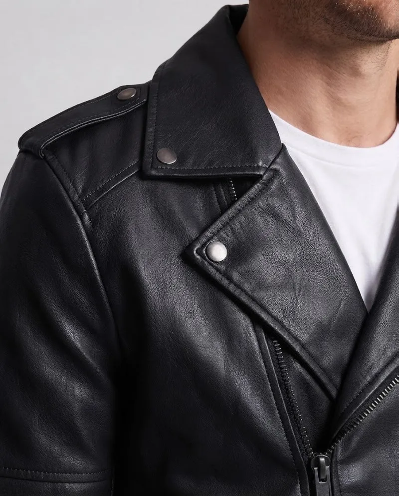 Herren Modische Bikerjacke Nord Taschen
