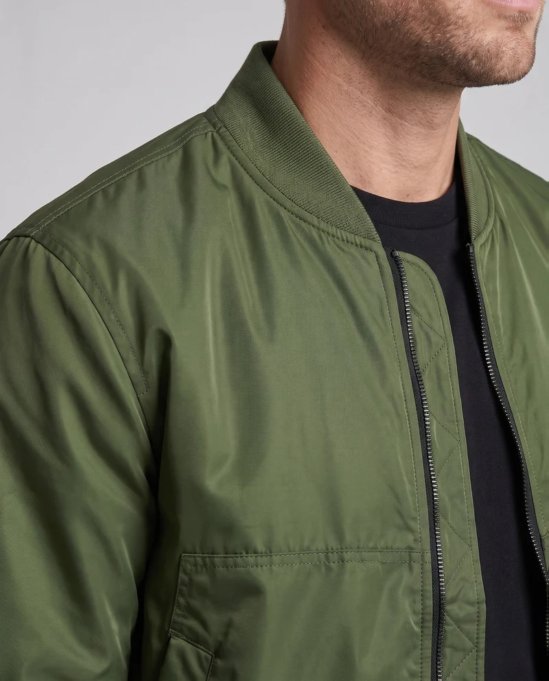 Herren Modische Bomberjacke mit seitlichen Taschen Nord Taschen