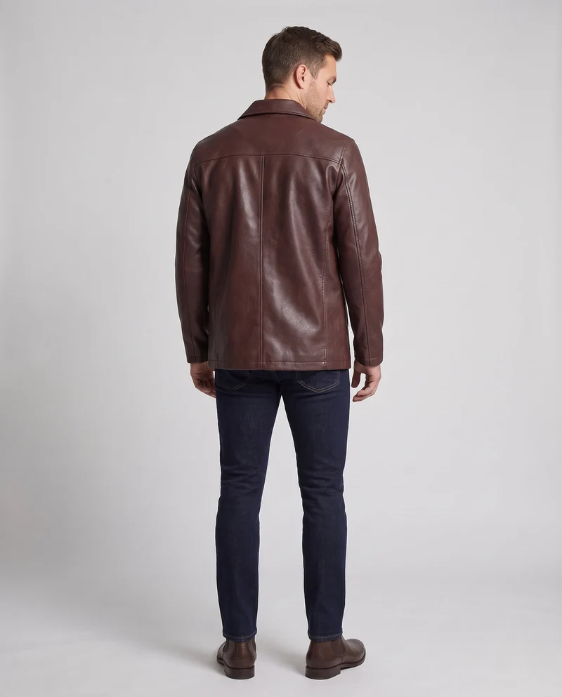 Herren Modische Kunstlederjacke Nord Taschen 1787797587