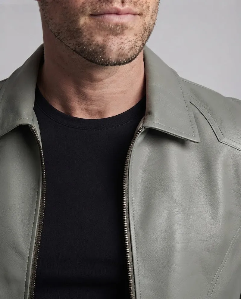 Herren Modische Kunstlederjacke mit modernen Details Nord Taschen