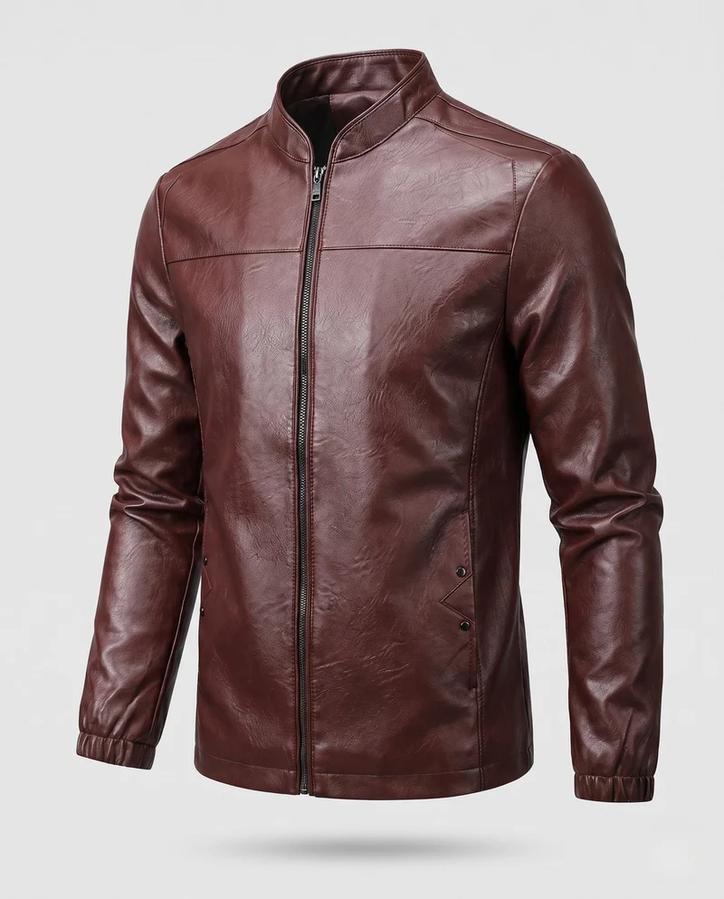 Herren Modische Lederjacke Nord Taschen