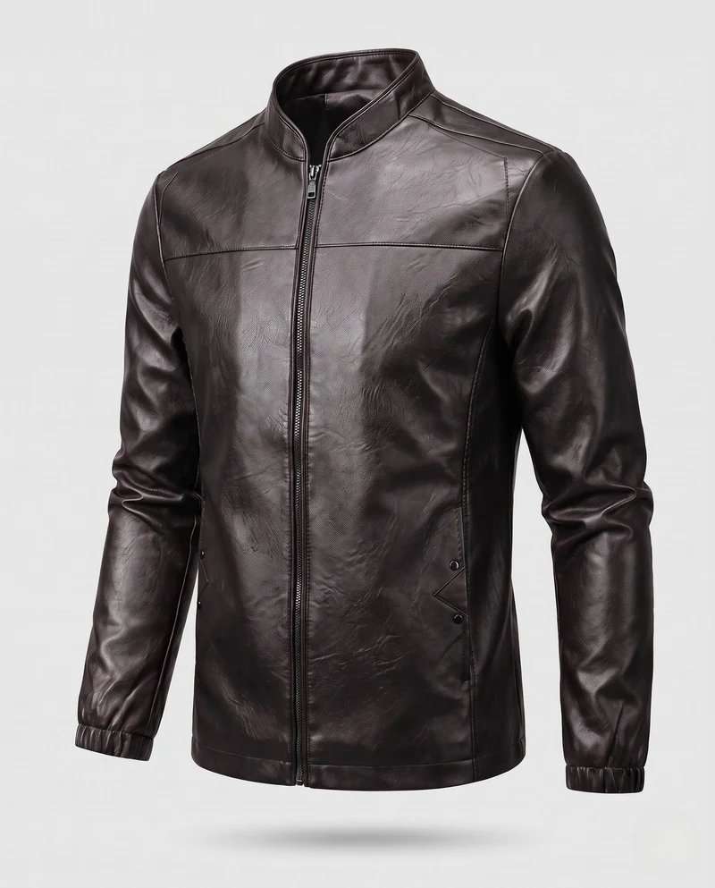 Herren Modische Lederjacke Nord Taschen
