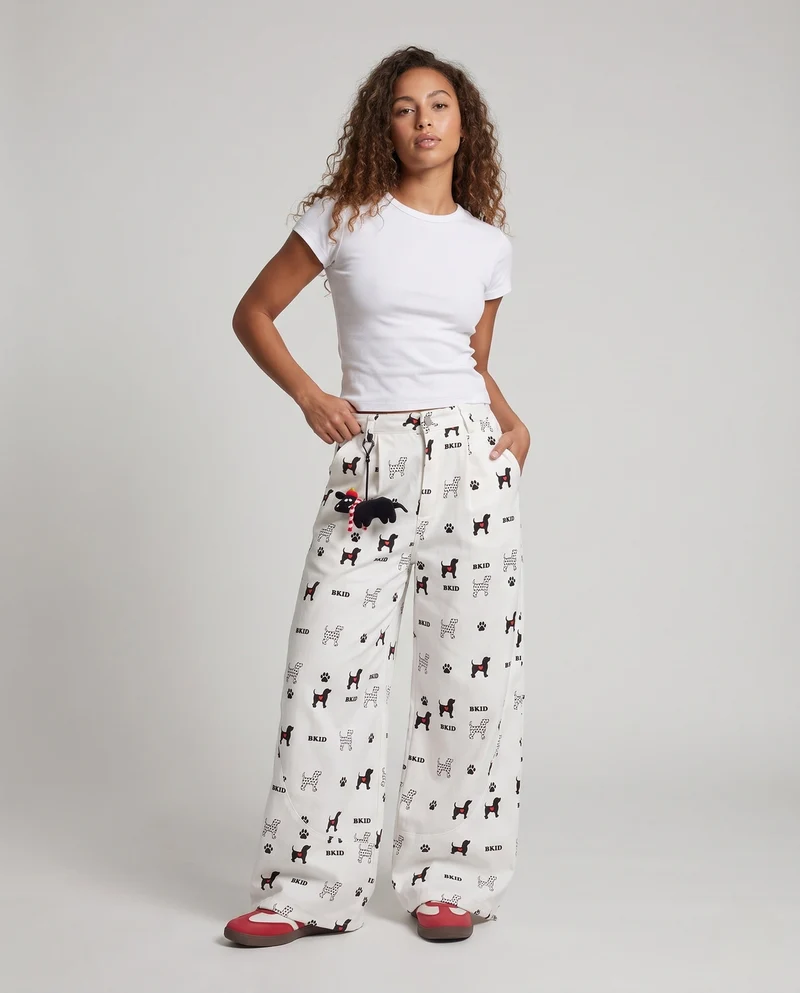 Frauen Lustige und Bequeme Locker Sitzende Hose Nord Taschen