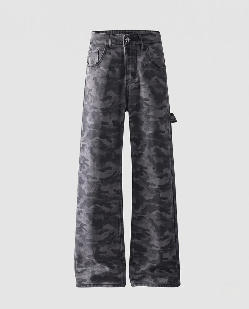 Damenmode Camouflage-Hose Nord Taschen