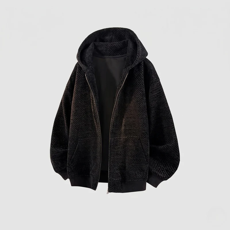 Unisex Oversize Teddy-Fleece-Hoodie mit durchgehendem Reißverschluss und aufgesetzten Eingrifftaschen
