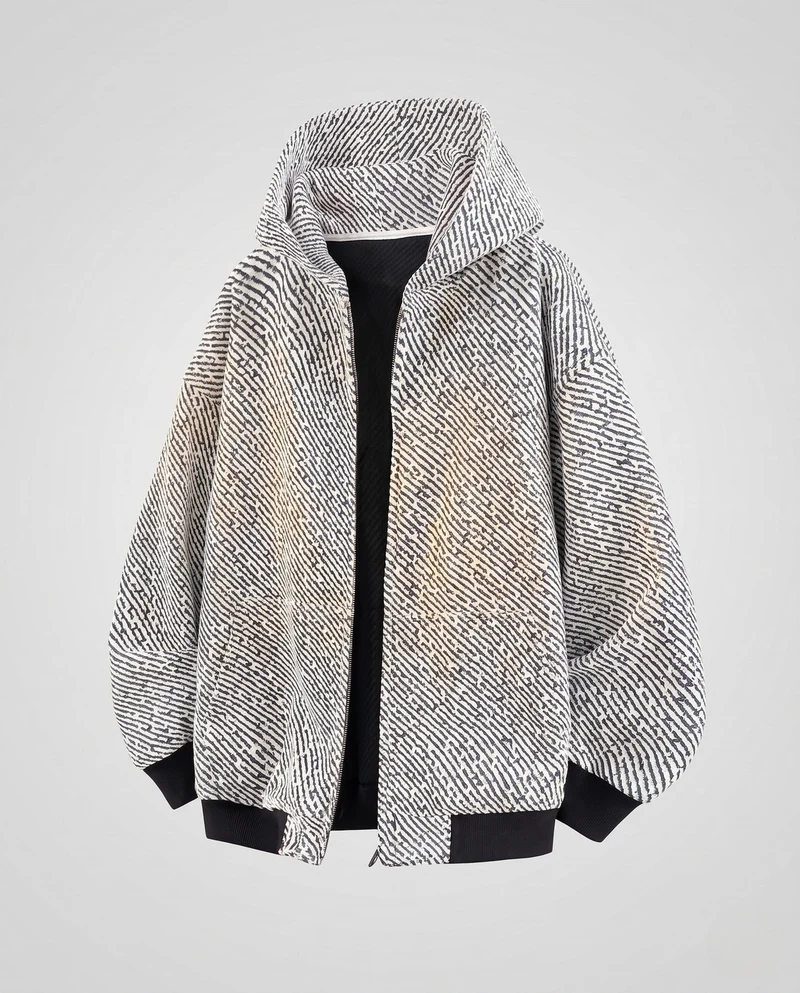 Unisex Oversize Teddy-Fleece-Hoodie mit durchgehendem Reißverschluss und aufgesetzten Eingrifftaschen