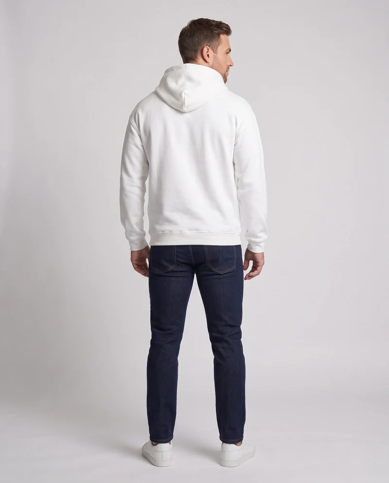 Herrenmode Hoodie mit kreativem Druck Nord Taschen