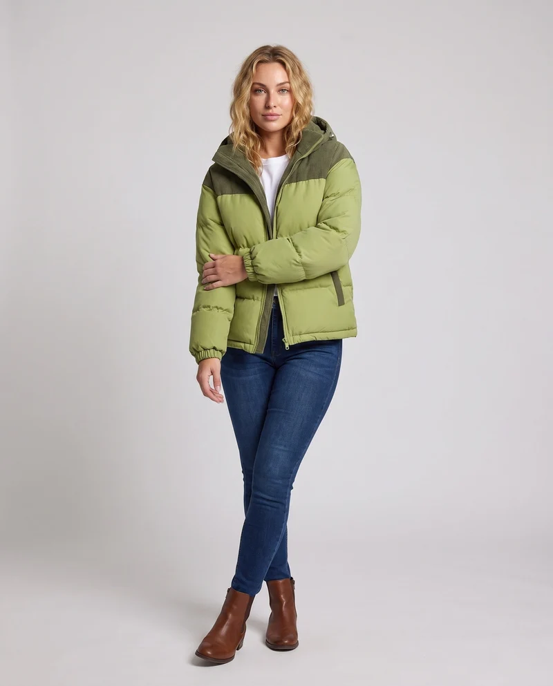 Damen Komfortable Steppjacke Nord Taschen