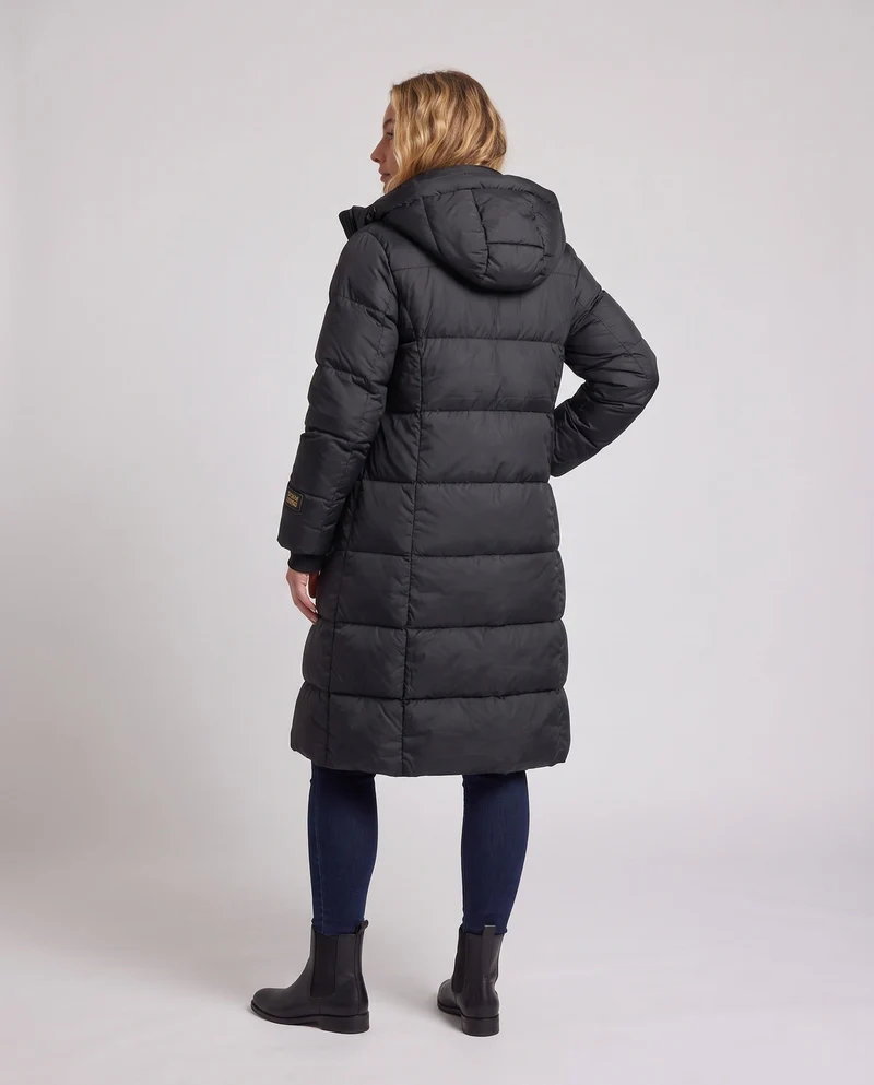 Damen Lange Winterdaunenjacke Nord Taschen