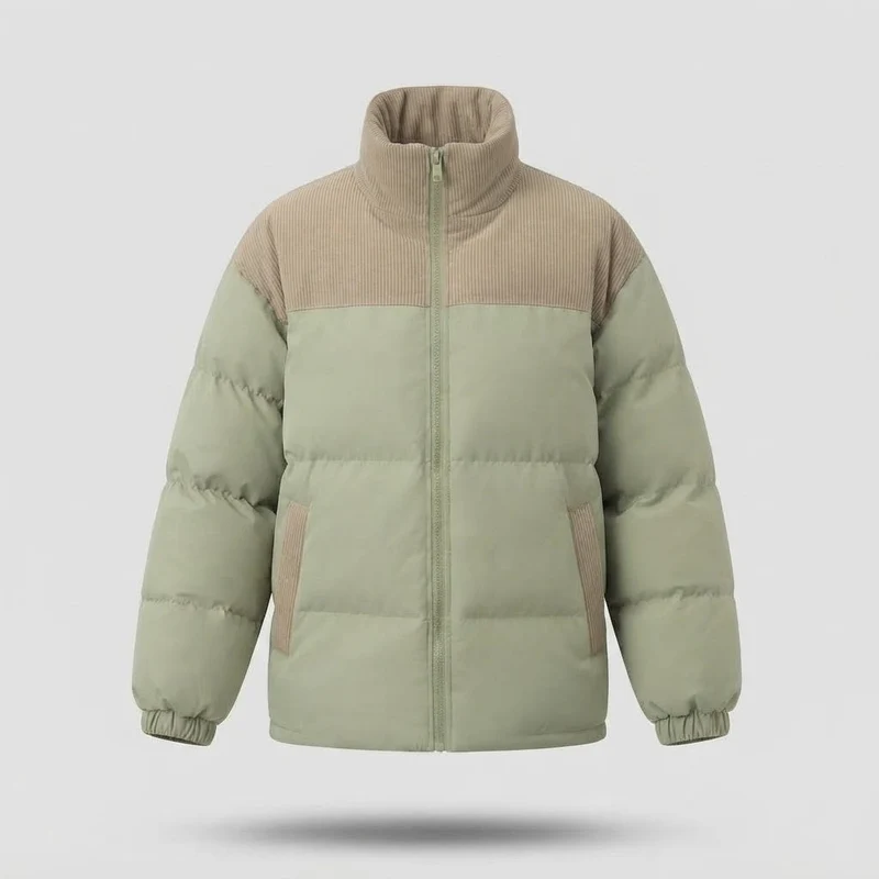 Damen Modische Daunenjacke mit hohem Kragen Nord Taschen