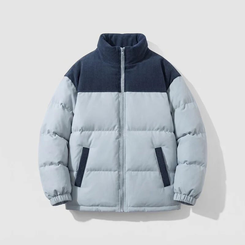Damen Modische Daunenjacke mit hohem Kragen Nord Taschen